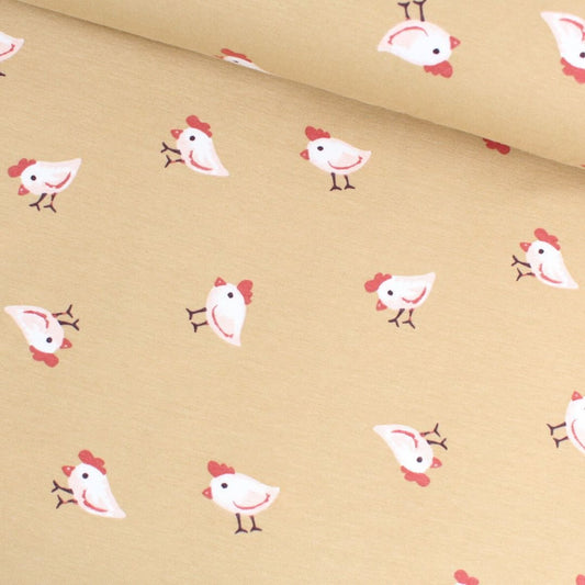 Jersey Hühner | Sandbeige - Stofftime