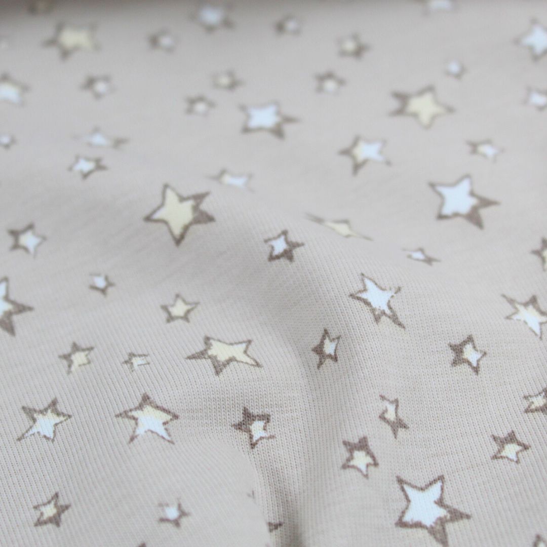 Jersey Sterne | Sand - Stofftime