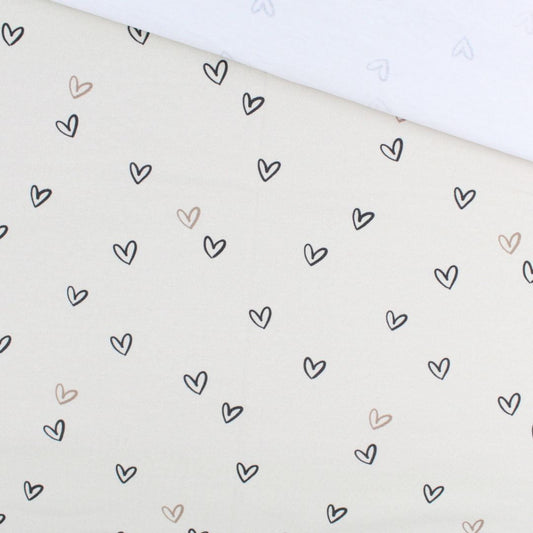 Jersey Stoff „Kleine Herzen“ - Stofftime