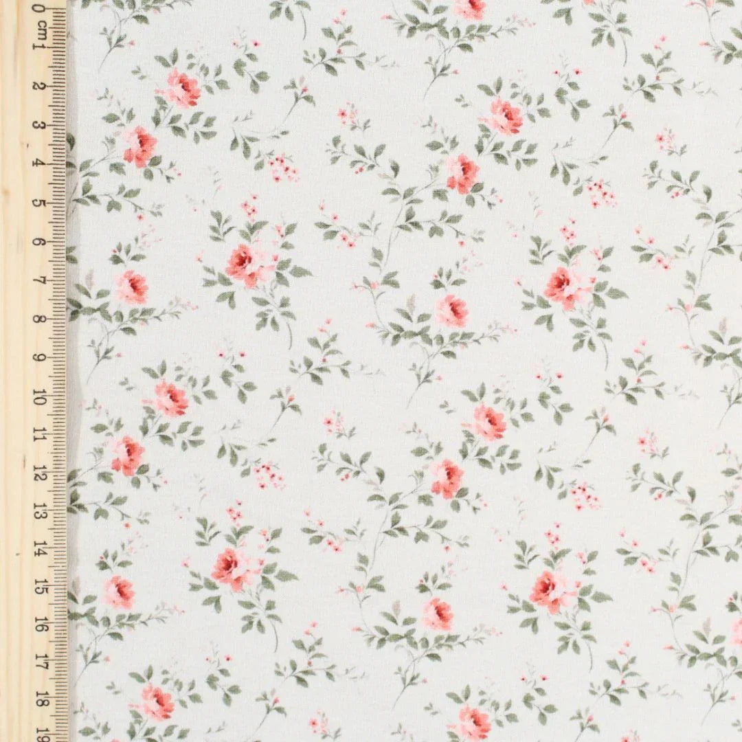 Jersey Stoff „Kleine Rosen“ - Stofftime