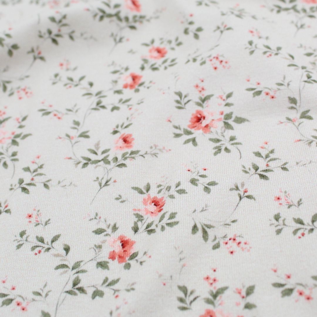 Jersey Stoff „Kleine Rosen“ - Stofftime