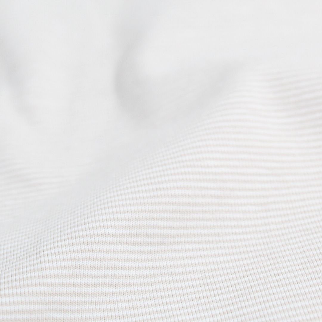 Jersey Stoff Streifen 1 mm | Hellbeige - Stofftime