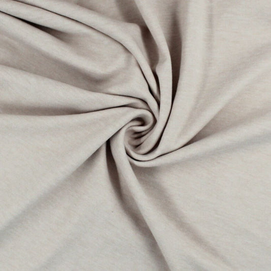 Jersey Uni | Sandbeige meliert Nr. 520 - Stofftime