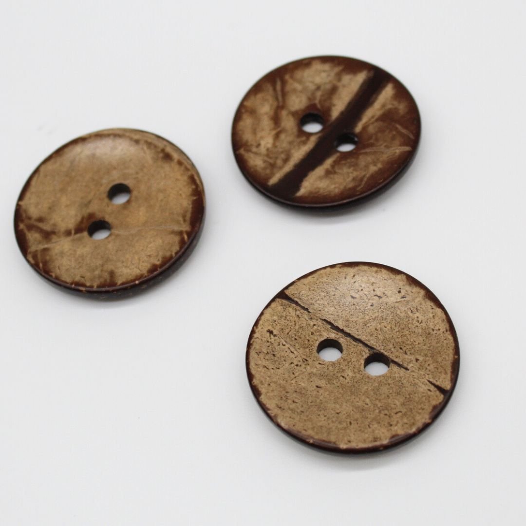 Kokosknopf mit 2 Löchern | 40 mm - Stofftime