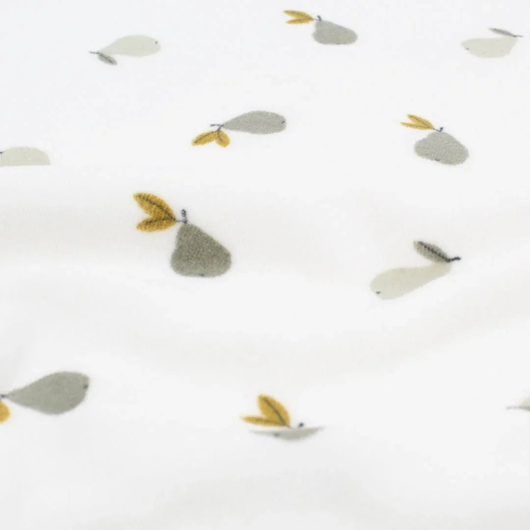 Nicki Velours Birnen | Ecru - Stofftime