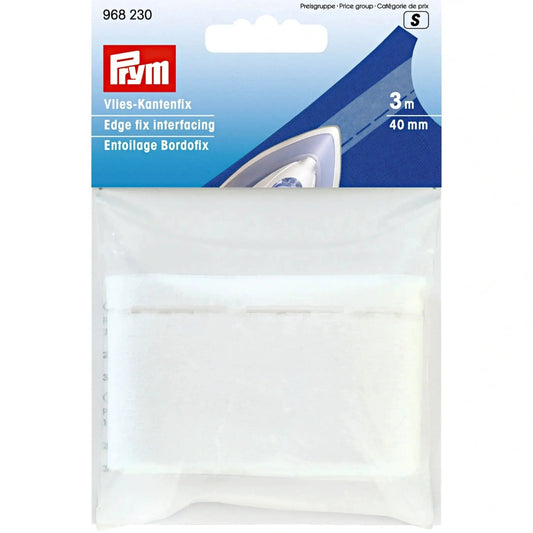 Prym Vlies - Kantenfix 40mm x 3m | Weiß - Stofftime