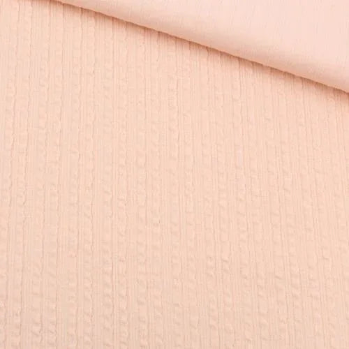 Rib Jacquard Stoff Uni - Stofftime