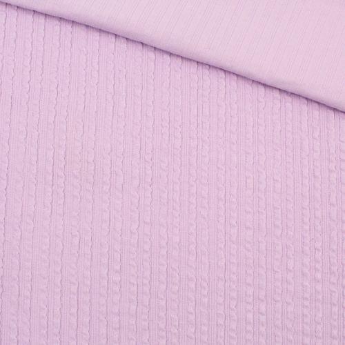 Rib Jacquard Stoff Uni - Stofftime