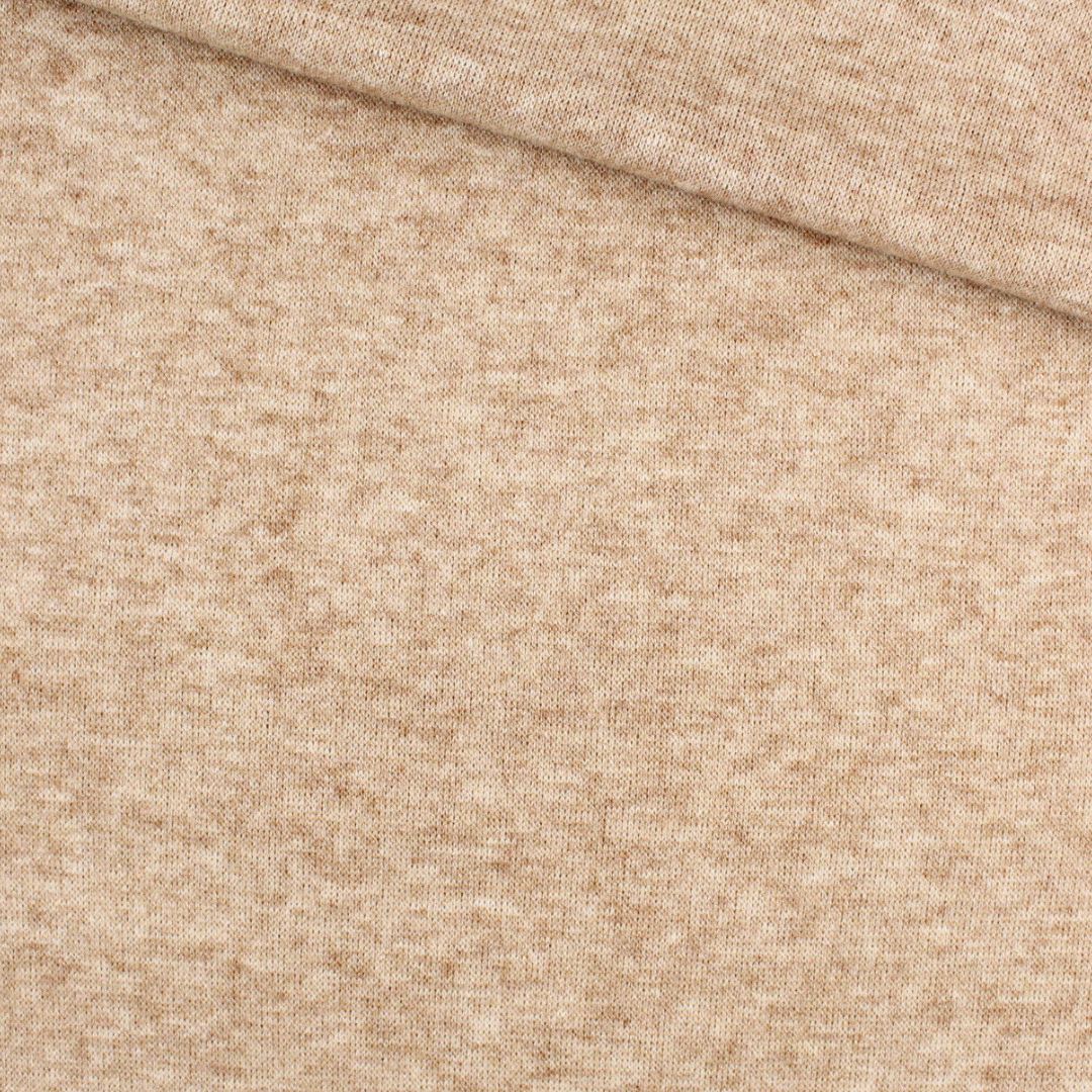 Strickjersey Beige - Stofftime