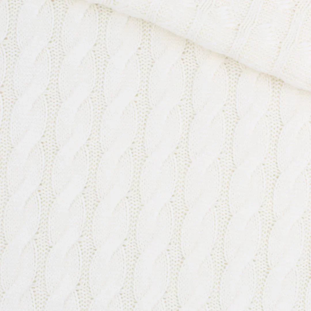 Strickstoff Nordic Cable | Ecru - Stofftime