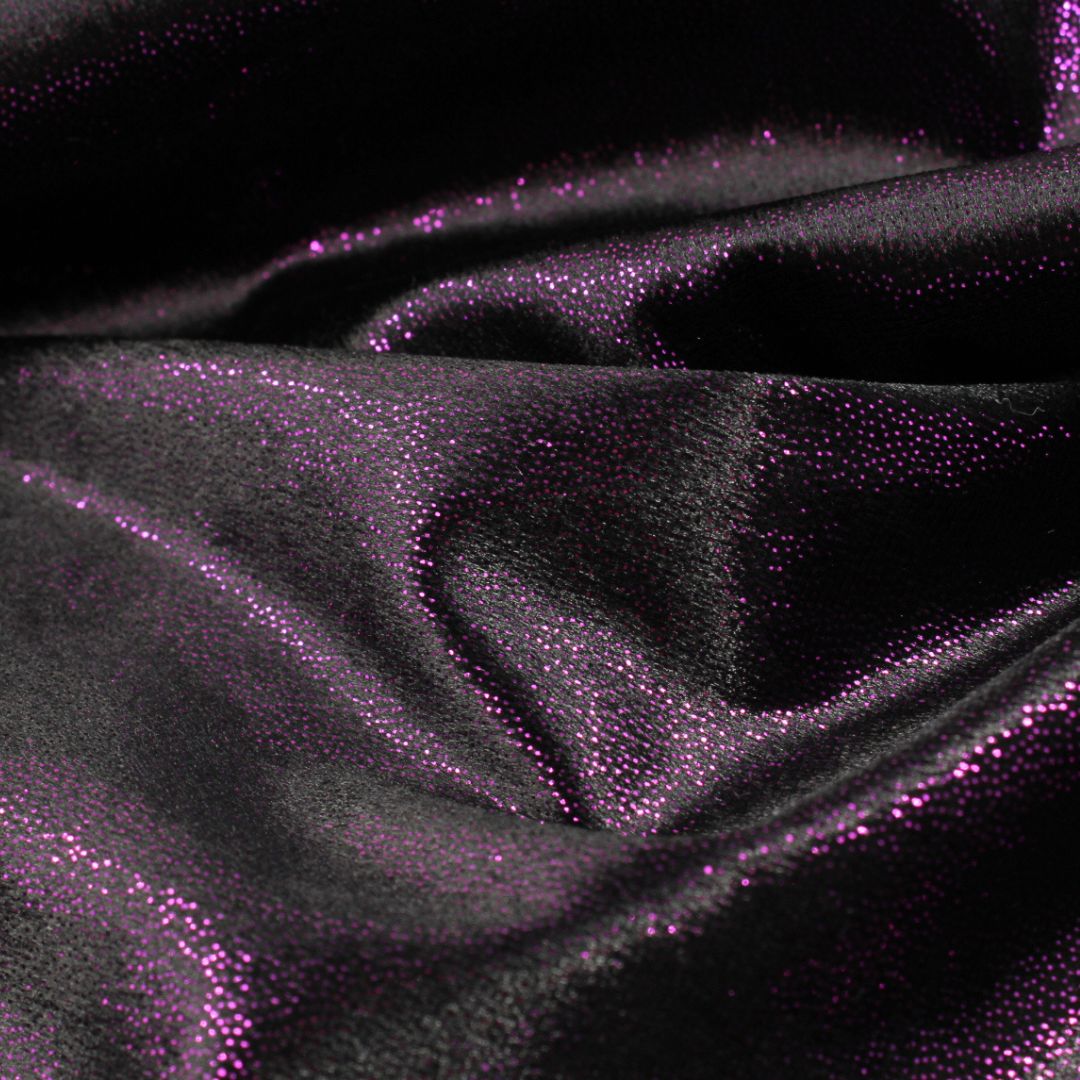 Velour „Chameleon“ | Lila - Schwarz - Stofftime