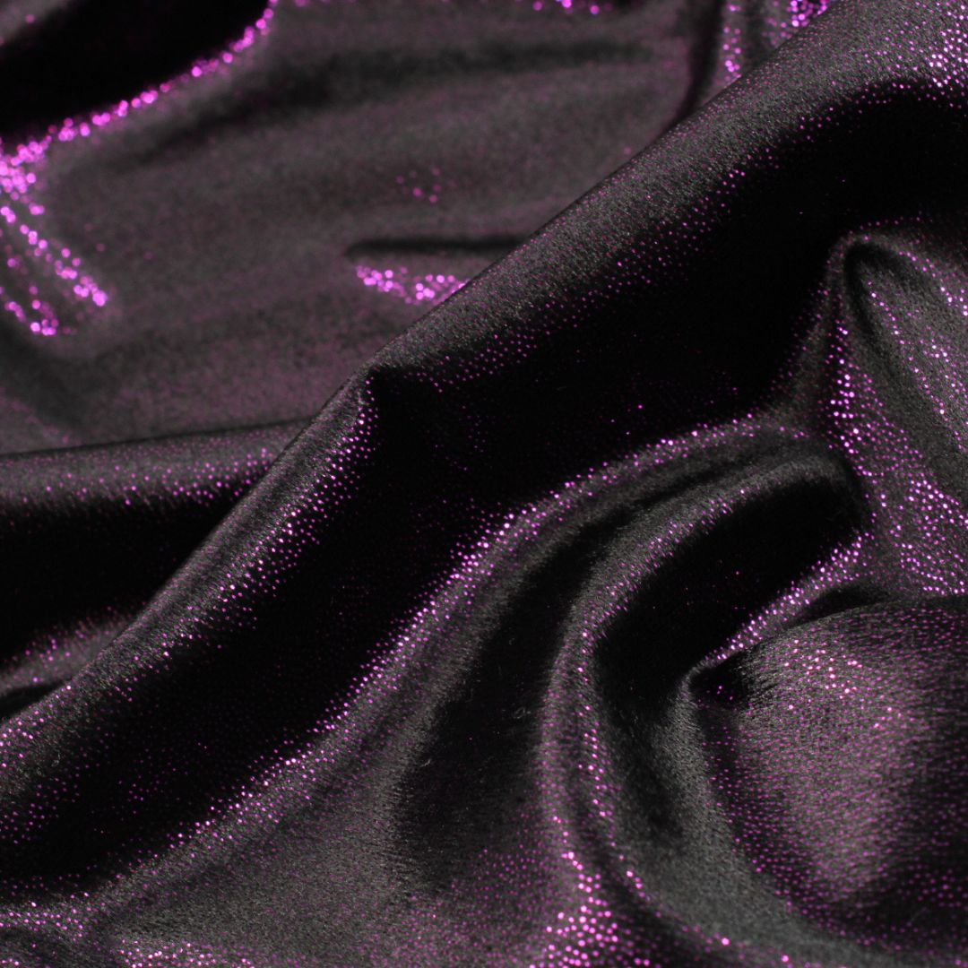 Velour „Chameleon“ | Lila - Schwarz - Stofftime