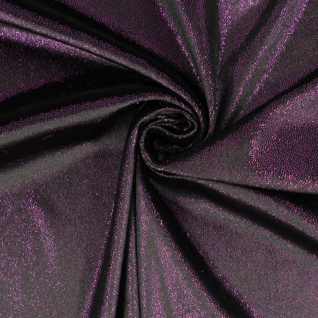 Velour „Chameleon“ | Lila - Schwarz - Stofftime