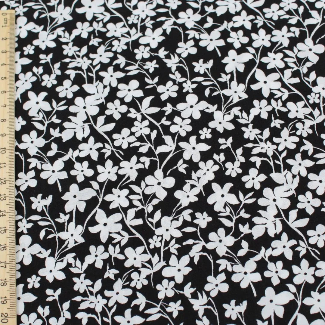 Viskose Stoff kleine Blumen - Stofftime