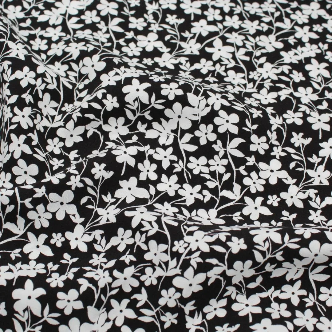 Viskose Stoff kleine Blumen - Stofftime