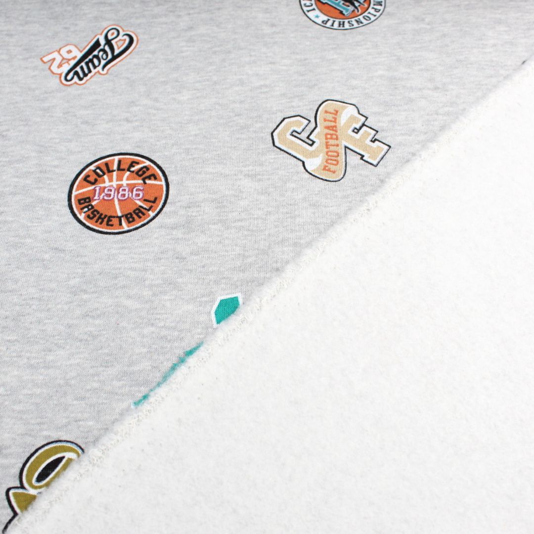 Wintersweat Sportverein - Motive | Grau meliert - Stofftime