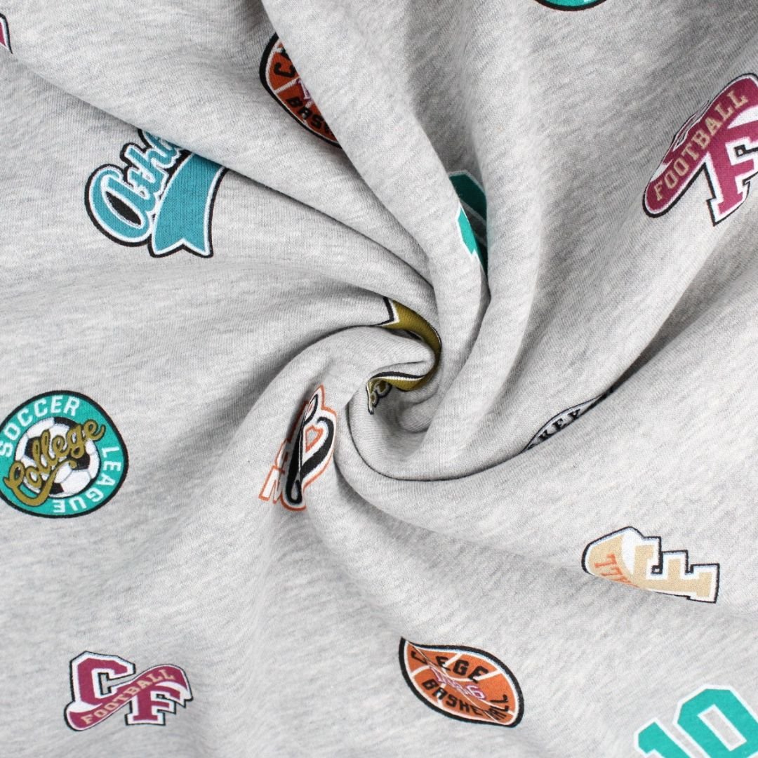 Wintersweat Sportverein - Motive | Grau meliert - Stofftime