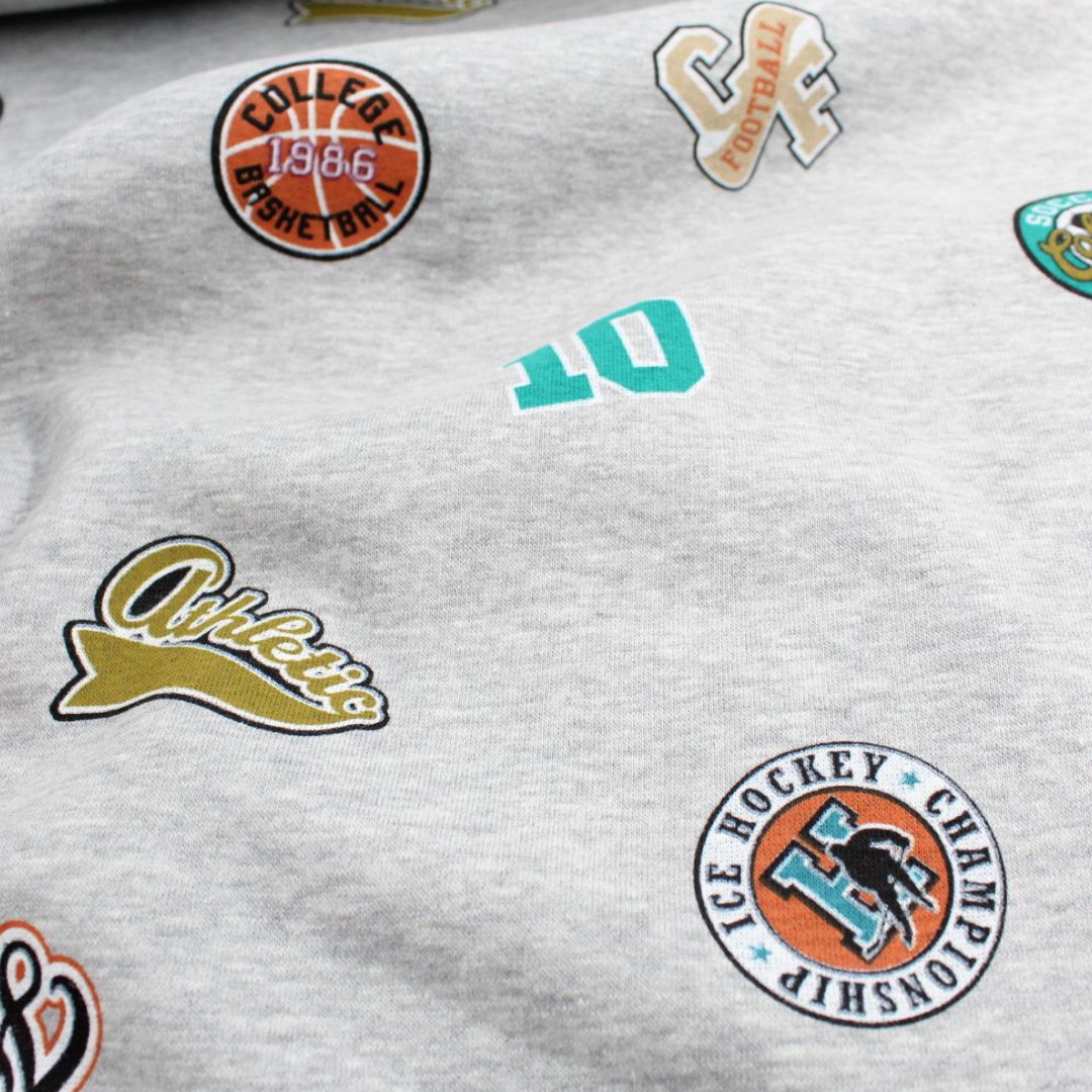 Wintersweat Sportverein - Motive | Grau meliert - Stofftime