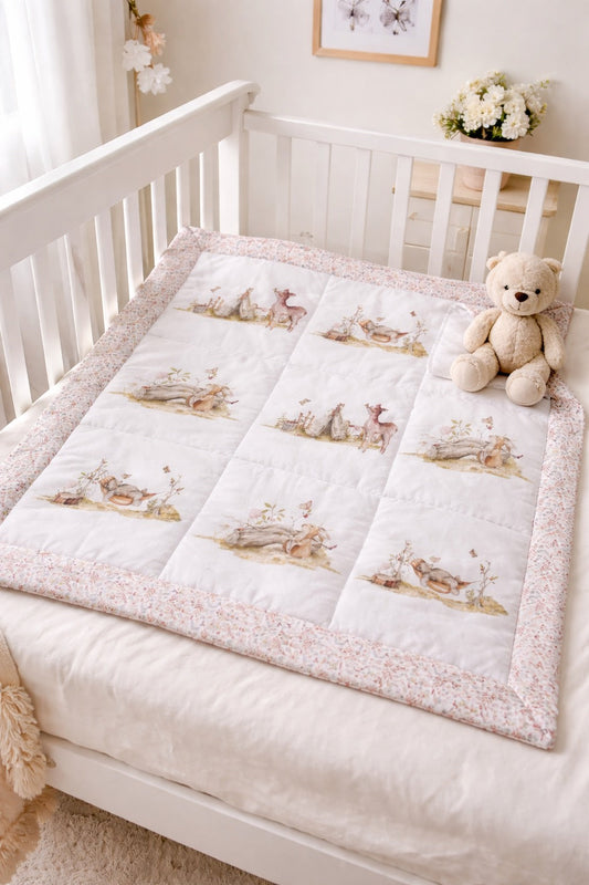 Patchworkdecke aus Baumwollpanels