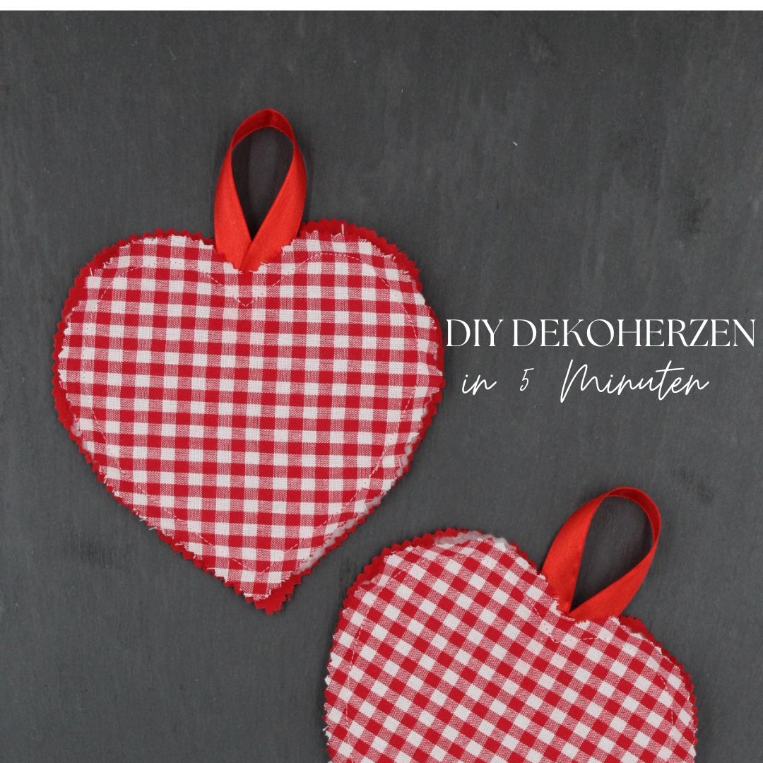 DIY Dekoherzen in 5 Minuten – perfekt für Valentinstag & Muttertag! - Stofftime