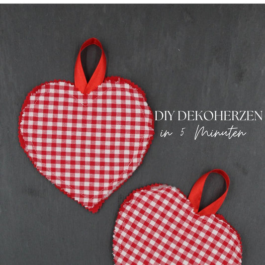 DIY Dekoherzen in 5 Minuten – perfekt für Valentinstag & Muttertag! - Stofftime