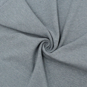 Bündchenstoff gestreift Stahlblau