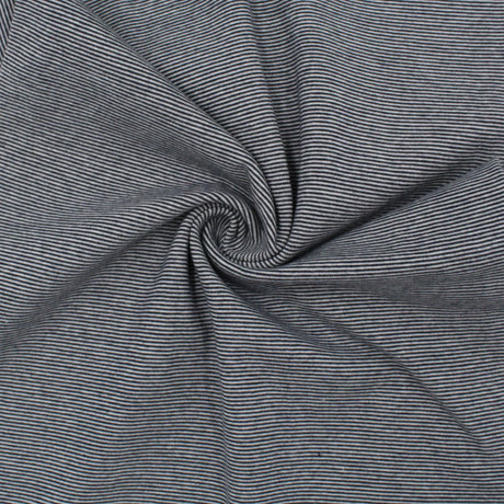 Bündchenstoff gestreift Marineblau