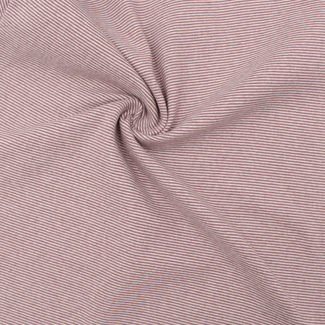 Bündchenstoff gestreift hellmauve