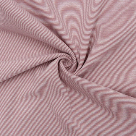 Bündchenstoff gestreift Mauve