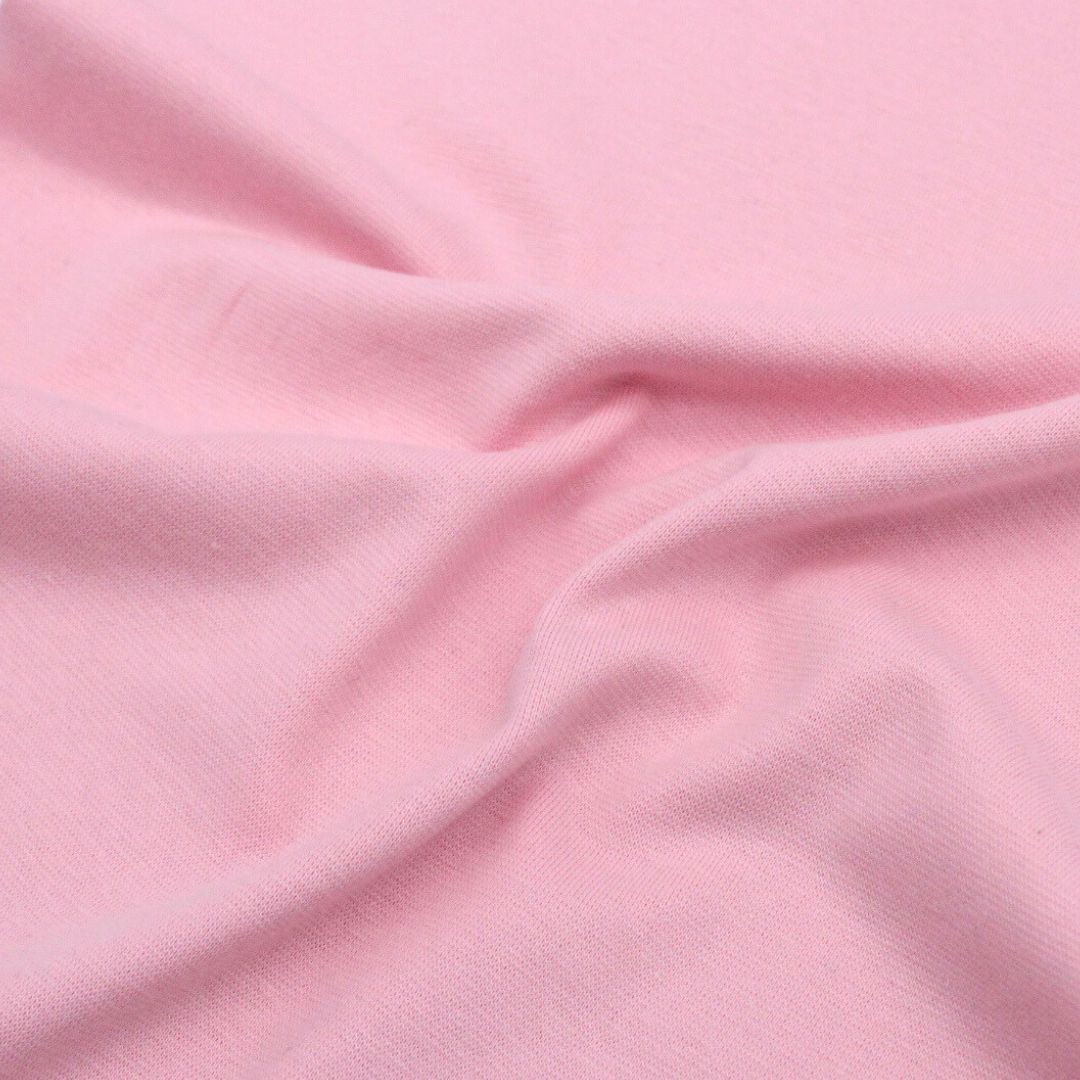 Bündchenstoff in Baby Rose – Elastisch, weich und langlebig, perfekt für Nähprojekte wie Pumphosen, Strampler und Pullover.