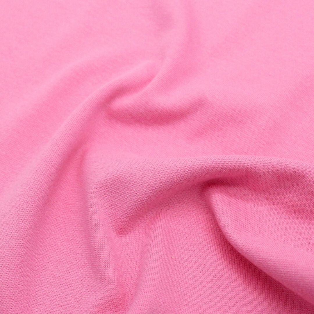 Bündchenstoff in Pink – Elastisch, weich und langlebig, perfekt für Nähprojekte wie Pumphosen, Strampler und Pullover.