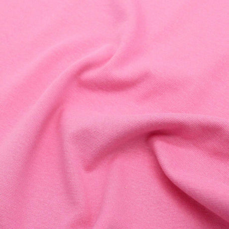 Bündchenstoff in Pink – Elastisch, weich und langlebig, perfekt für Nähprojekte wie Pumphosen, Strampler und Pullover.