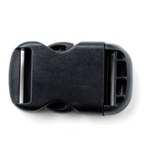 Prym Steckschnalle aus Kunststoff, 40 mm in Schwarz, ideal für vielseitige Befestigungen in Rucksäcken, Tragegurten und DIY-Projekten.