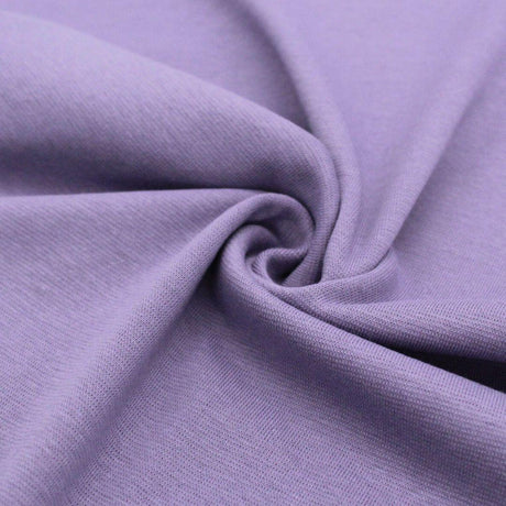 Weicher und elastischer Bündchenstoff in Lavendel 