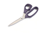 Schneiderschere "Professional" 21 cm von KAI, vollständig geöffnet, zeigt die hochwertigen Edelstahl-Klingen und den ergonomischen Soft-Griff in violettem Kunststoff.