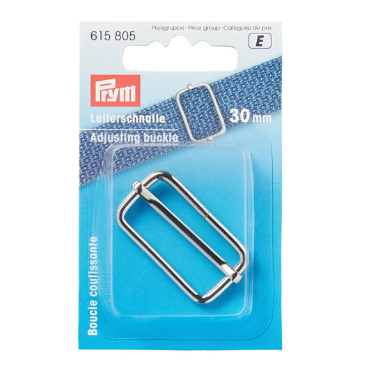 Prym Leiterschnalle 30 mm, ideal für Riemenanpassungen in Gürtel, Rucksäcke und DIY-Accessoires. Originalverpackung