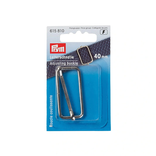 Prym Leiterschnalle 40 mm, ideal für Riemenanpassungen in Gürtel, Rucksäcke und DIY-Accessoires. Originalverpackung