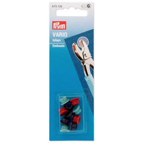 Prym Vario Ersatz-Inlays aus Kunststoff für Vario-Zange – 10 Stück Zubehör für Druckknöpfe und Ösen