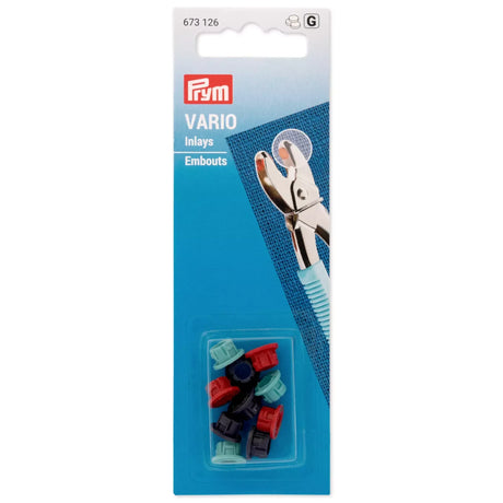 Prym Vario Ersatz-Inlays aus Kunststoff für Vario-Zange – 10 Stück Zubehör für Druckknöpfe und Ösen