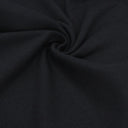 Weicher und elastischer Bündchenstoff in Schwarz 