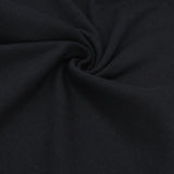Weicher und elastischer Bündchenstoff in Schwarz 