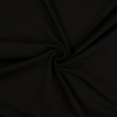 Jersey-Stoff in Schwarz – Hochwertiger, elastischer Stoff für kreative Nähprojekte wie Loungewear und T-Shirts.