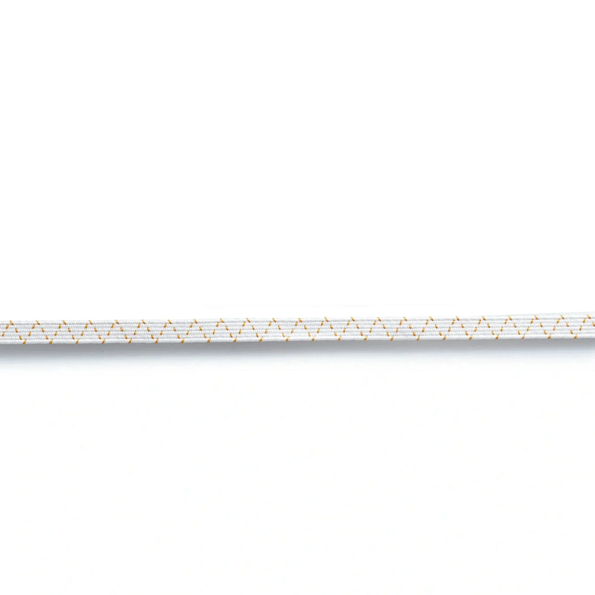 Detailaufnahme des Zick-Zack-Musters des Standard-Elastic Gummibands, das die gleichmäßige Spannkraft zeigt.
