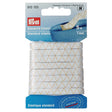 Standard-Elastic Gummiband in Weiß, 7mm breit, Originalverpackung