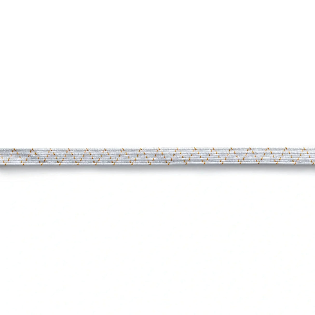 Detailaufnahme des Zick-Zack-Musters des Standard-Elastic Gummibands, das die gleichmäßige Spannkraft zeigt.