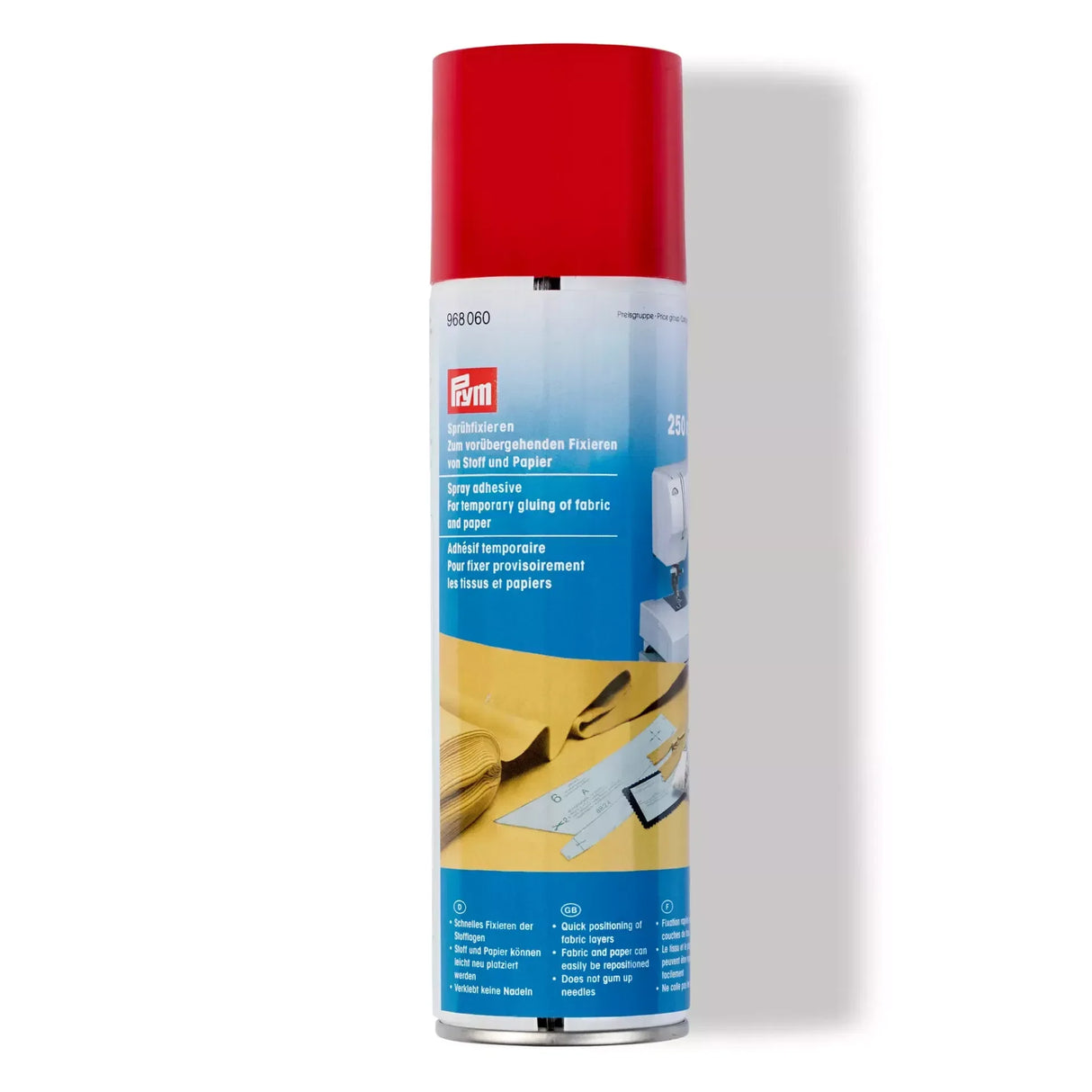 Prym Sprühfixierer 250 ml – farblos, geruchsneutral, temporär Stoff fixieren