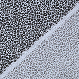 Leichter Baumwollstoff mit Mini-Leopard Blau – OEKO-TEX zertifiziert und vielseitig einsetzbar