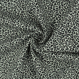 Baumwollstoff Mini-Leopard Khaki – ideal für Kleidung & Accessoires