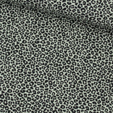 Baumwollpopeline Mini-Leopard Khaki – glatter Baumwollstoff mit Muster