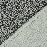 Baumwollpopeline mini Leopad Khaki mit Rückseite